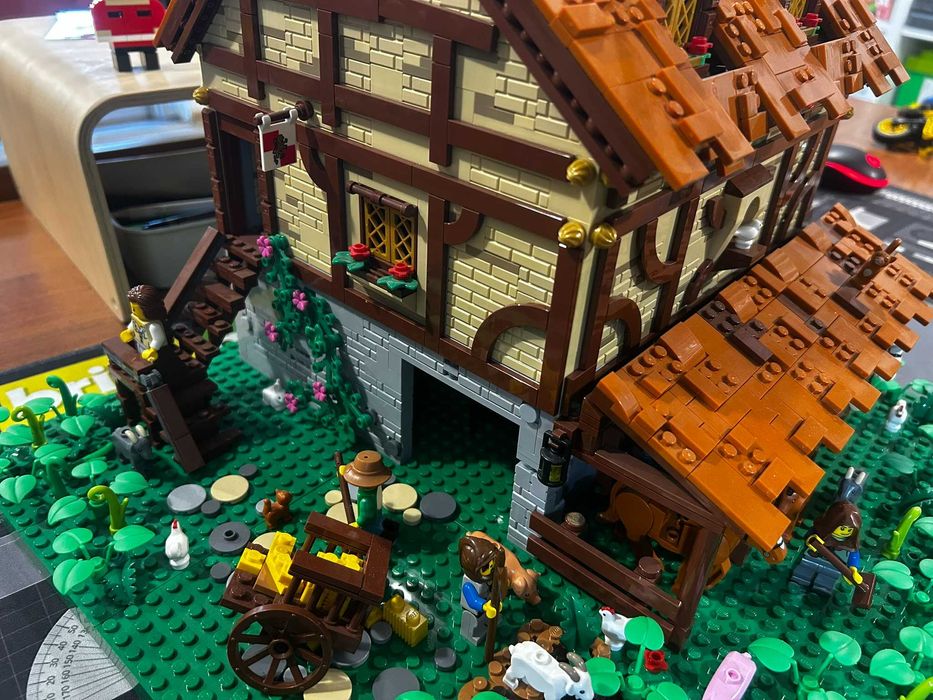Lego castle MOC - średniowieczna słowiańska stajnia
