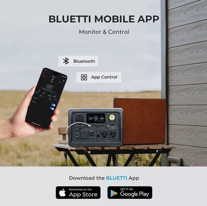 BLUETTI EB3A Portable Power Station 268Wh LiFePO4 Battery 600W