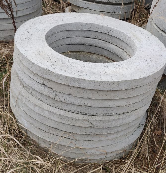 Pierścień wyrównawczy studni, krążki betonowe