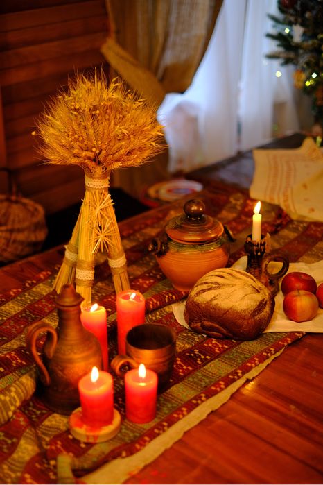 Дідух сноп із пшениці різдвяний дідух