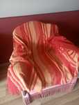 Stylowy Pled narzuta w kolorowe pasy