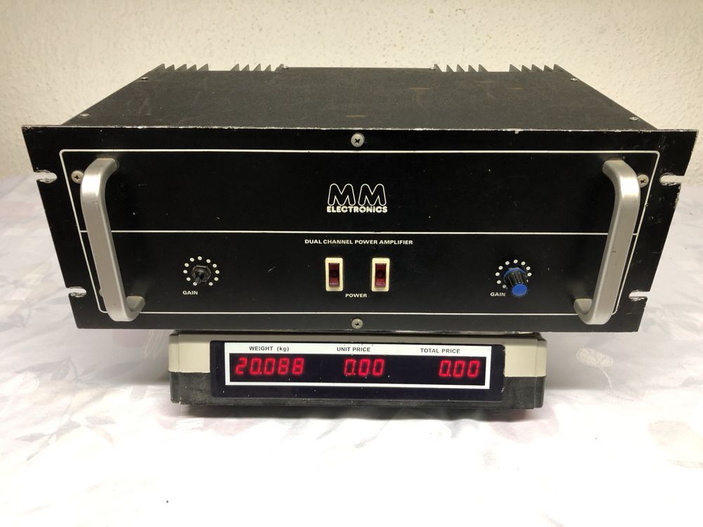 końcówka mocy MM electronic dual channel power amplifier