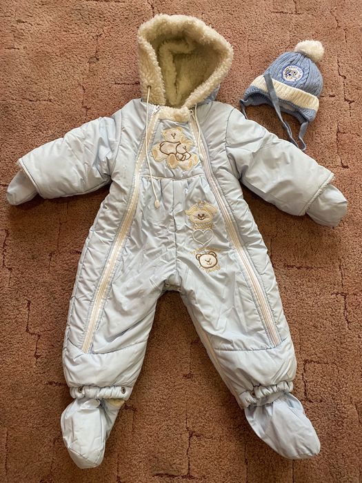 Продам комбинезон + шапочка от 3мес