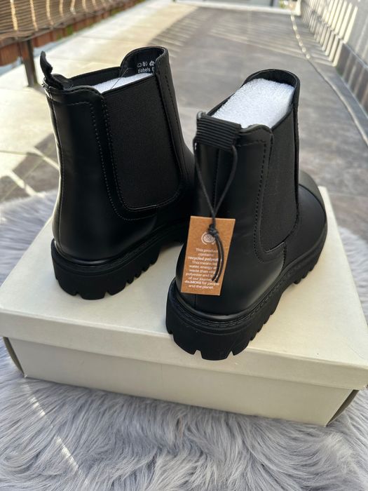 botki czarne damskie buty sztyblety Even & odd nowe r 36