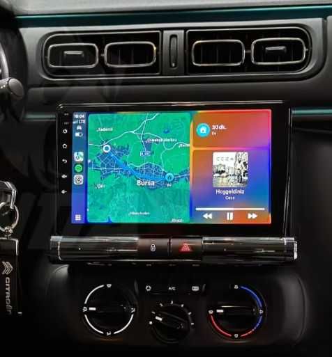 Rádio Android Citroen c3 de 2018 a 2025 GPS carplay 2/32GB Wifi SELADO