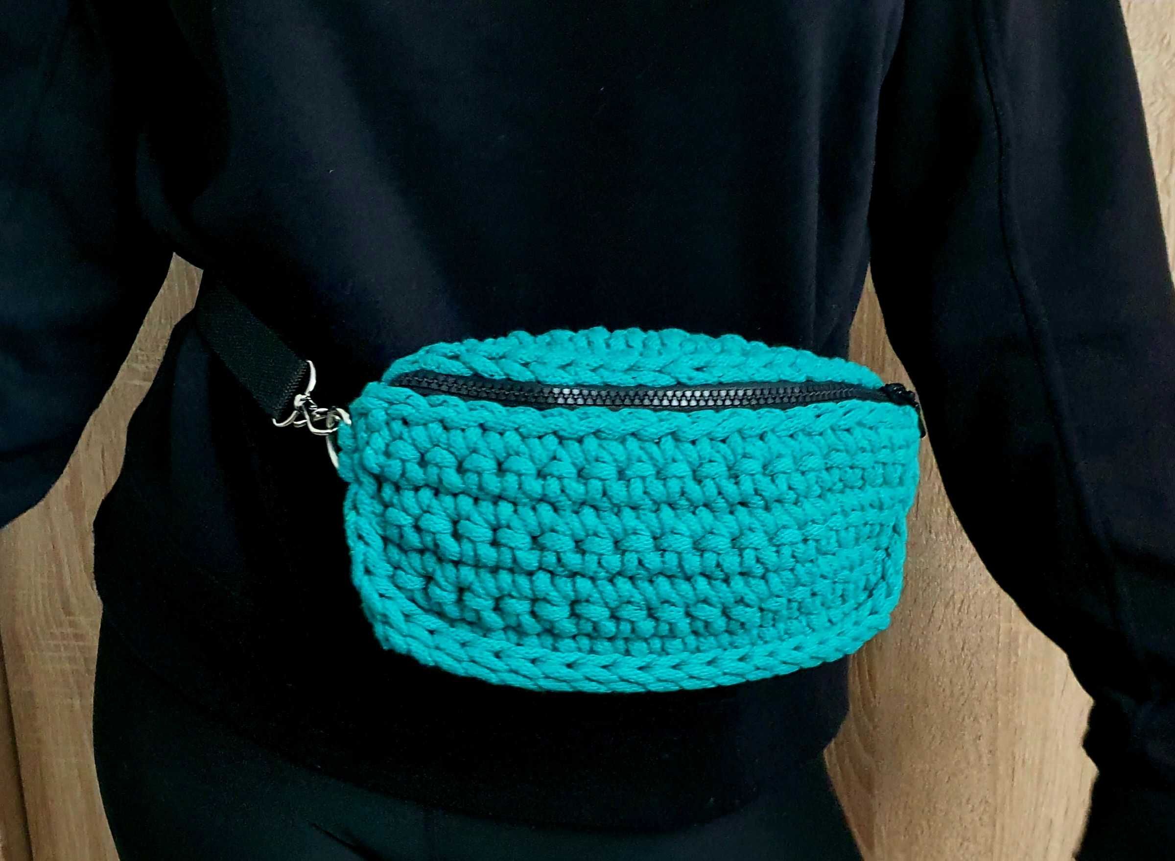 Nerka torebka ze sznurka handmade