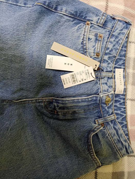 Topshop jeansy z wysokim stanem
