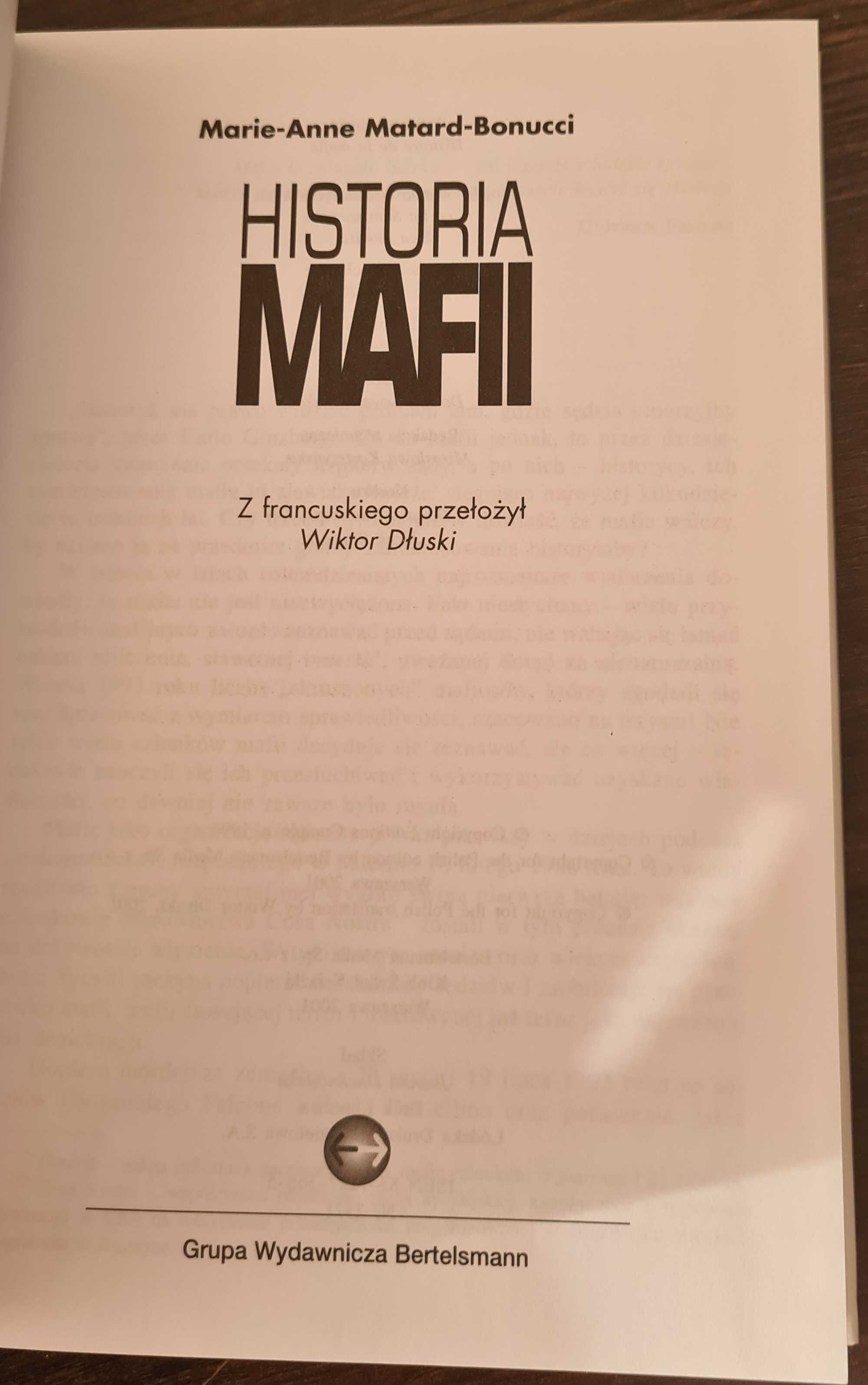 Książka: "Historia Mafii" Marie-Anne Matard-Bonucci