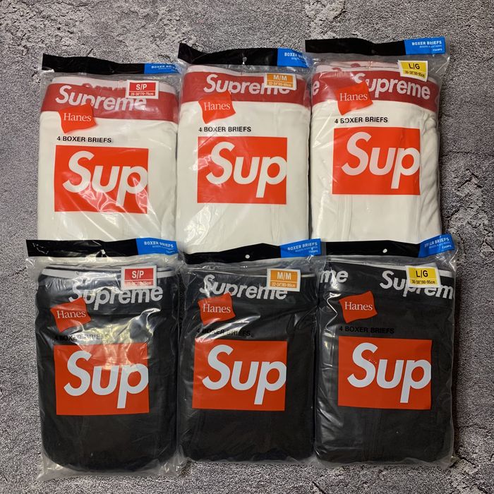 Труси Supreme X Hanes Boxer Briefs (4 PACK) - (S, M, L)
