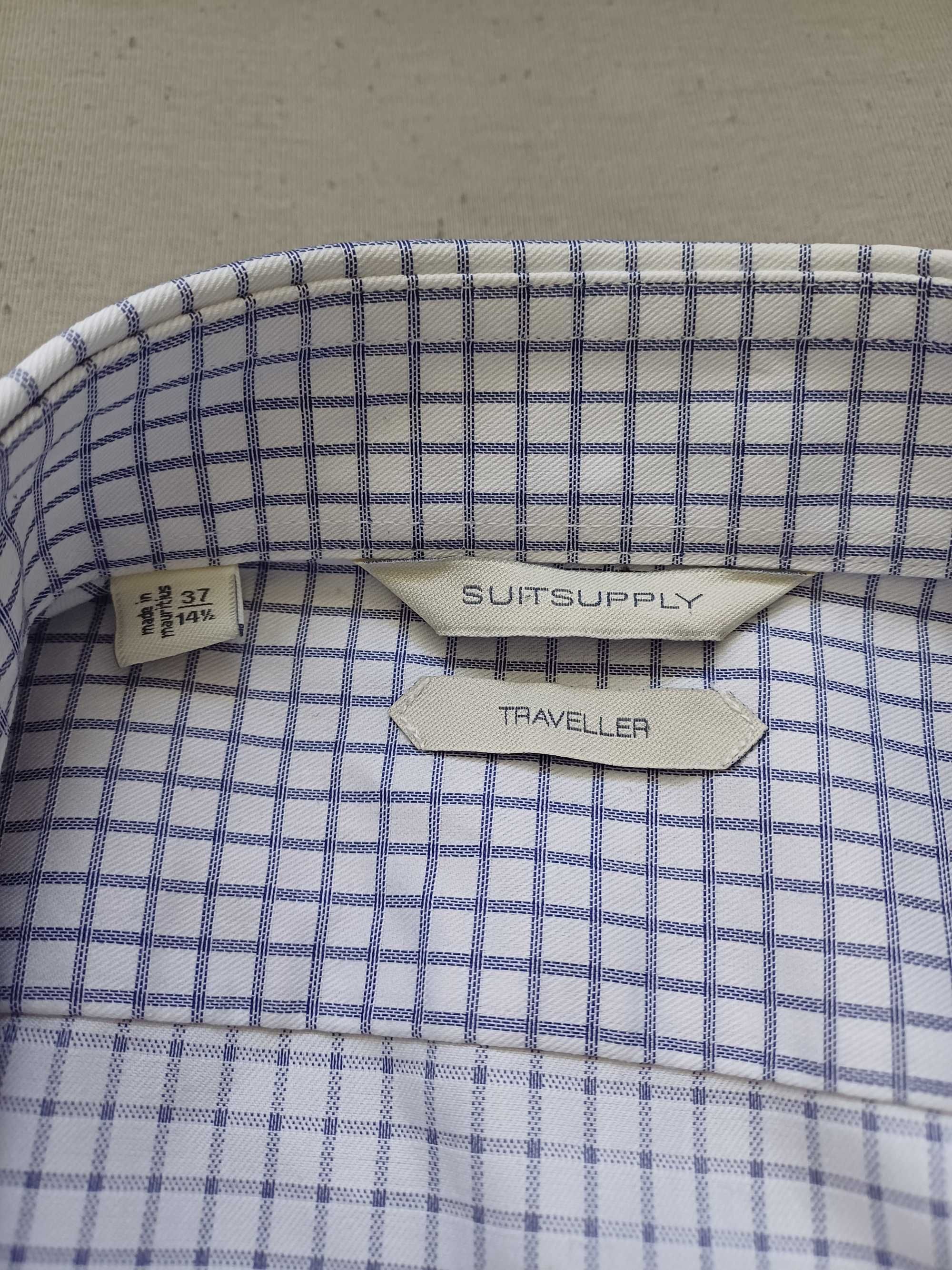 Suitsupply męska koszula w kratę rozmiar M