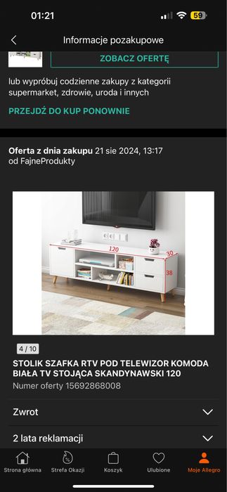 Szafka pod telewizor