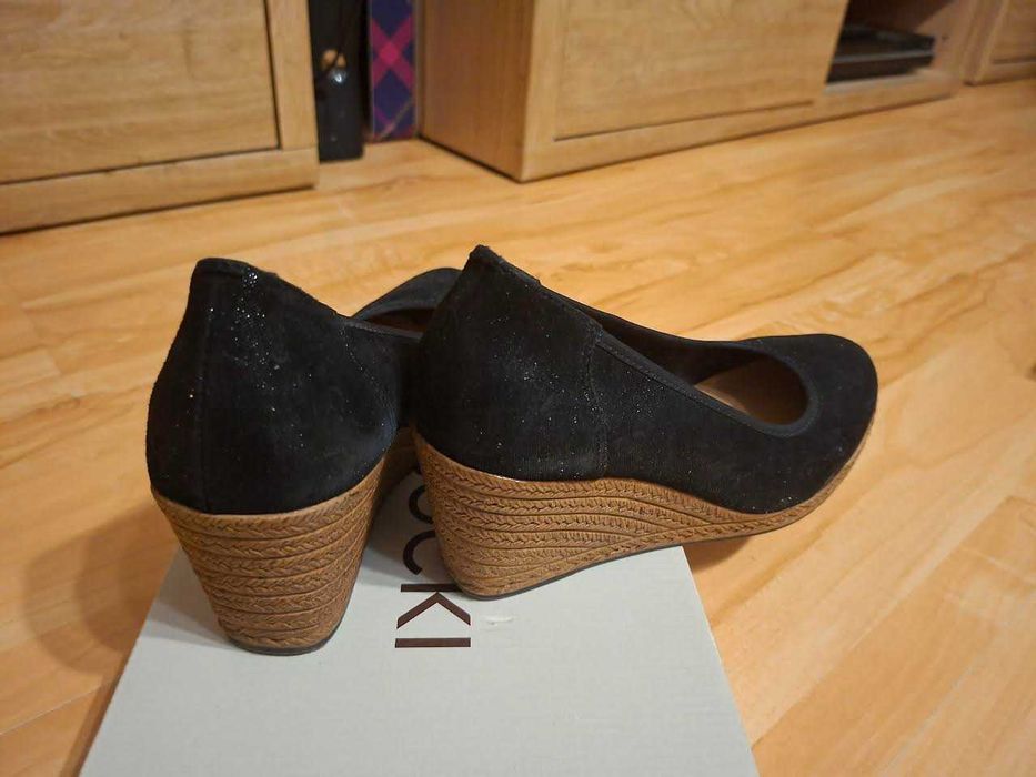 Skórzane czółenka Lasocki, rozm. 37, wygodne