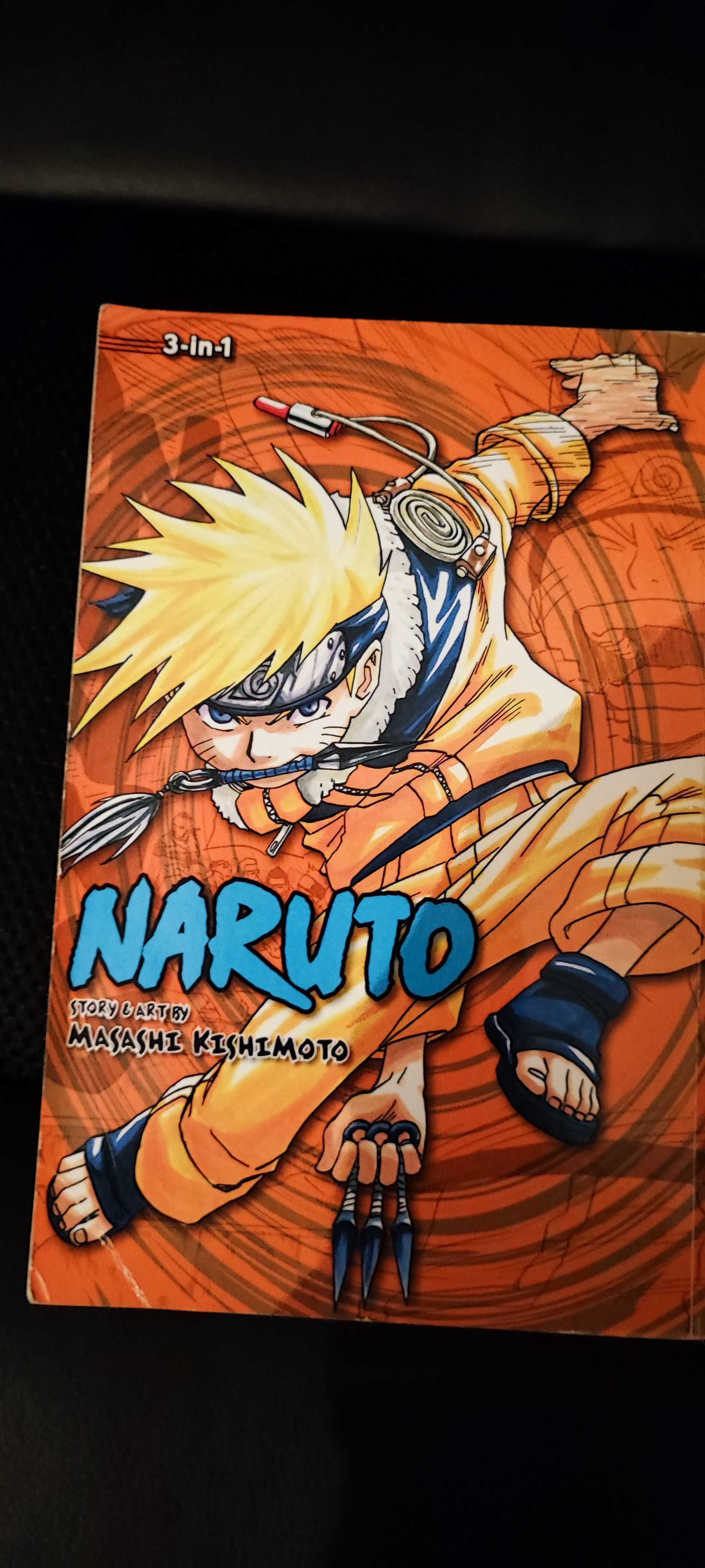 Manga Naruto 3 em 1 versão inglesa