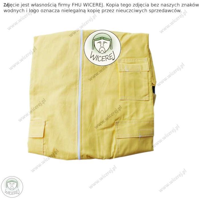 Bluza Pszczelarska z zamkiem, z kapeluszem Bawełniana Rozmiar XL