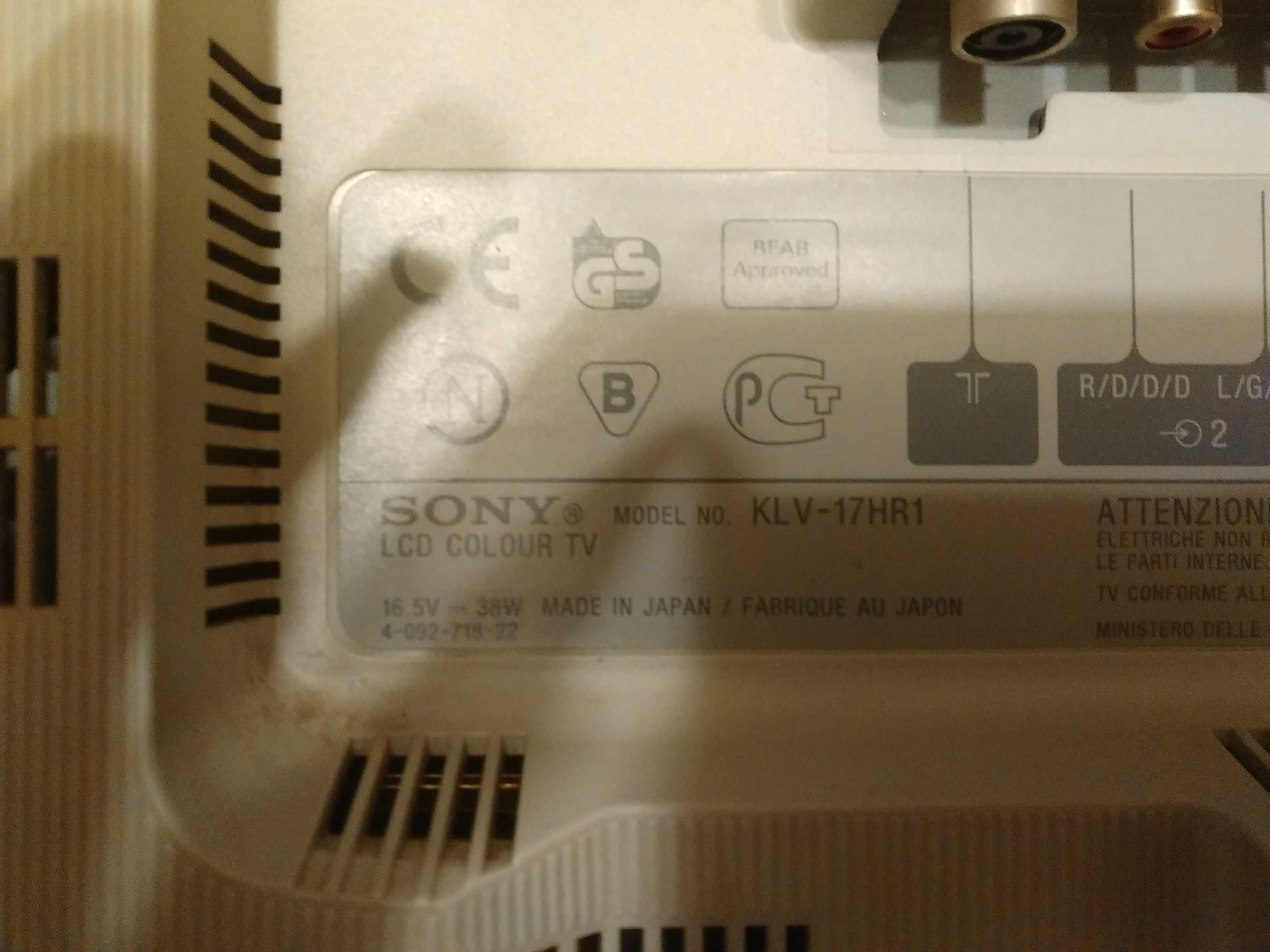 ЖК-телевизор Sony klv-17hr 1