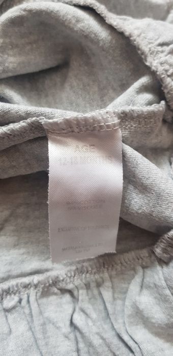 Bluzka z długim rękawem 86cm dziewczynka kokarda 12 - 18 m-cy