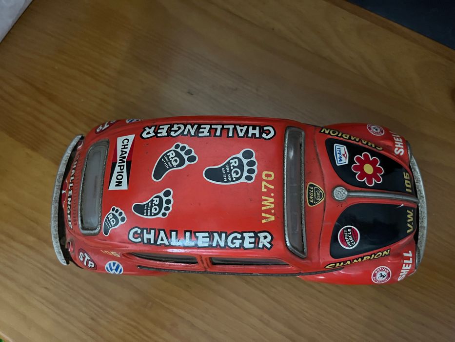Volkswagen Carocha 1/18 em metal década de 1970