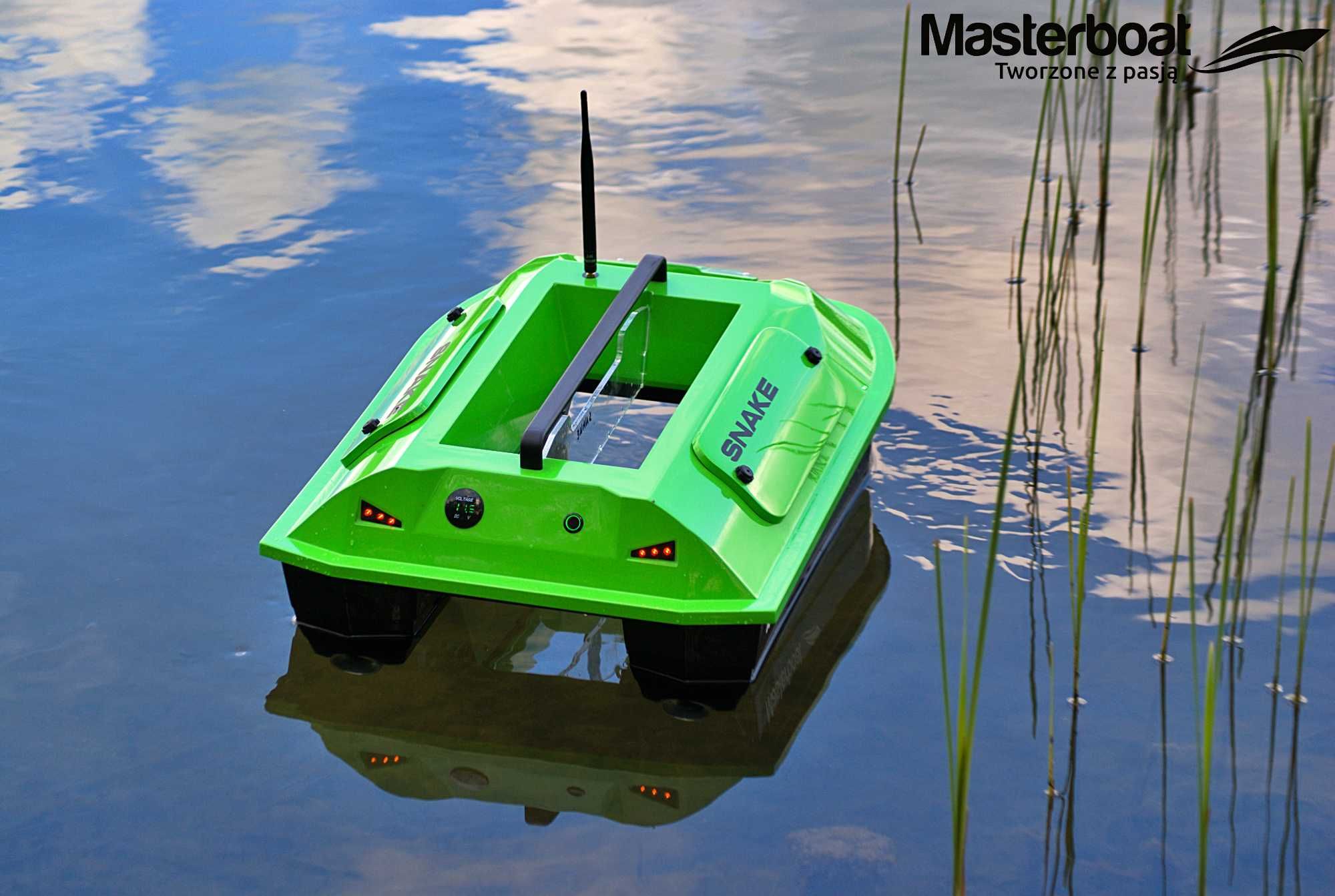 Łódka zanętowa RATY Snake  GPS autopilot extreme pilot Masterboat