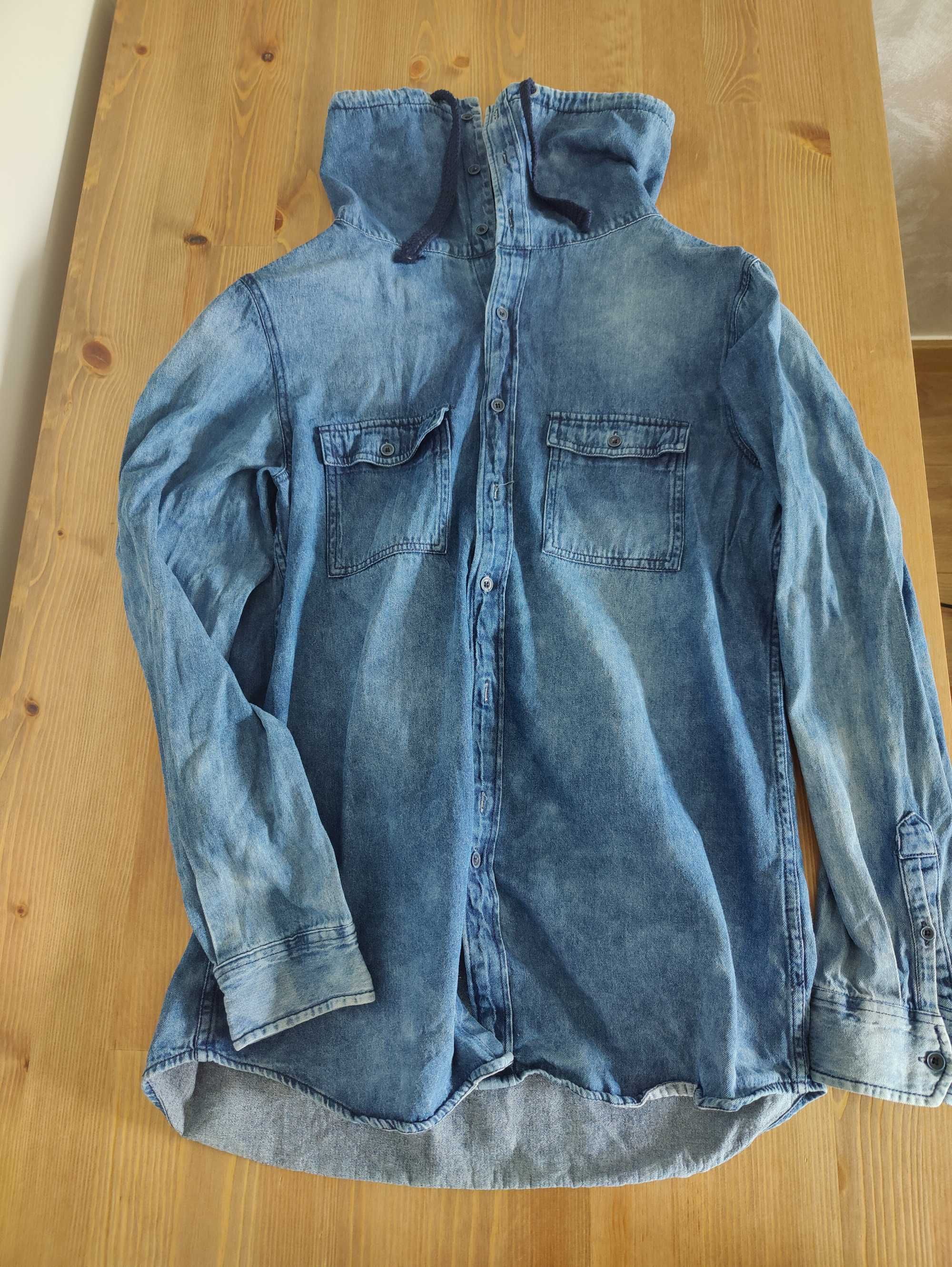 Bluza jeansowa z kołnierzem