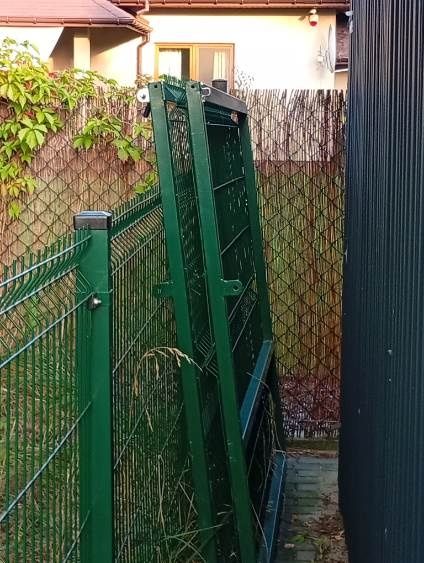 Brama panelowa zielona