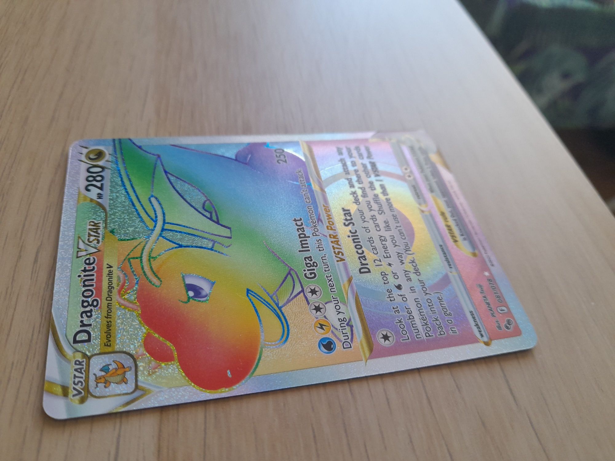 Karta Pokemon Dragonite V Star Oryginalna