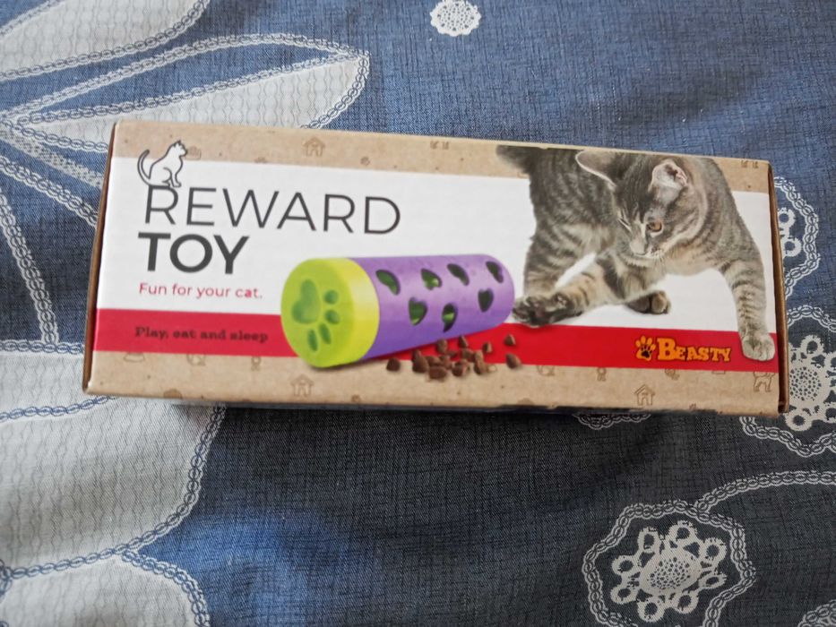 zabawka na przysmaki tuba dla kota kotka kula smakula