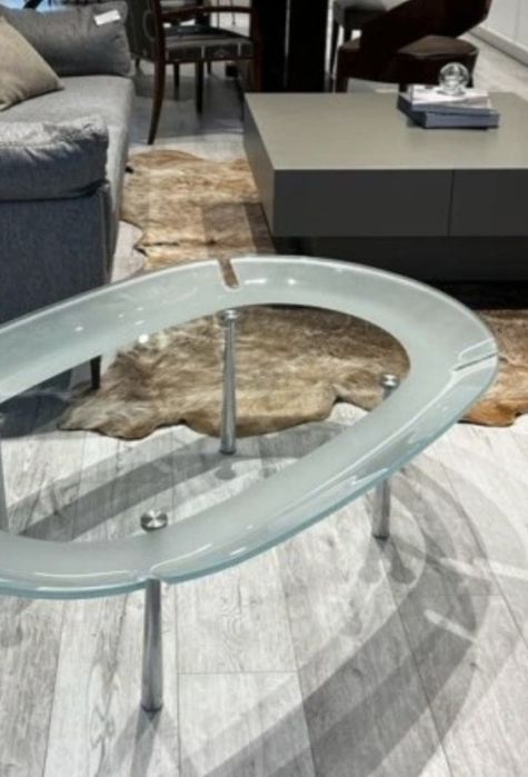 STÓŁ stolik okolicznościowy kawowy TONIN CASA włoski szkło jak nowy