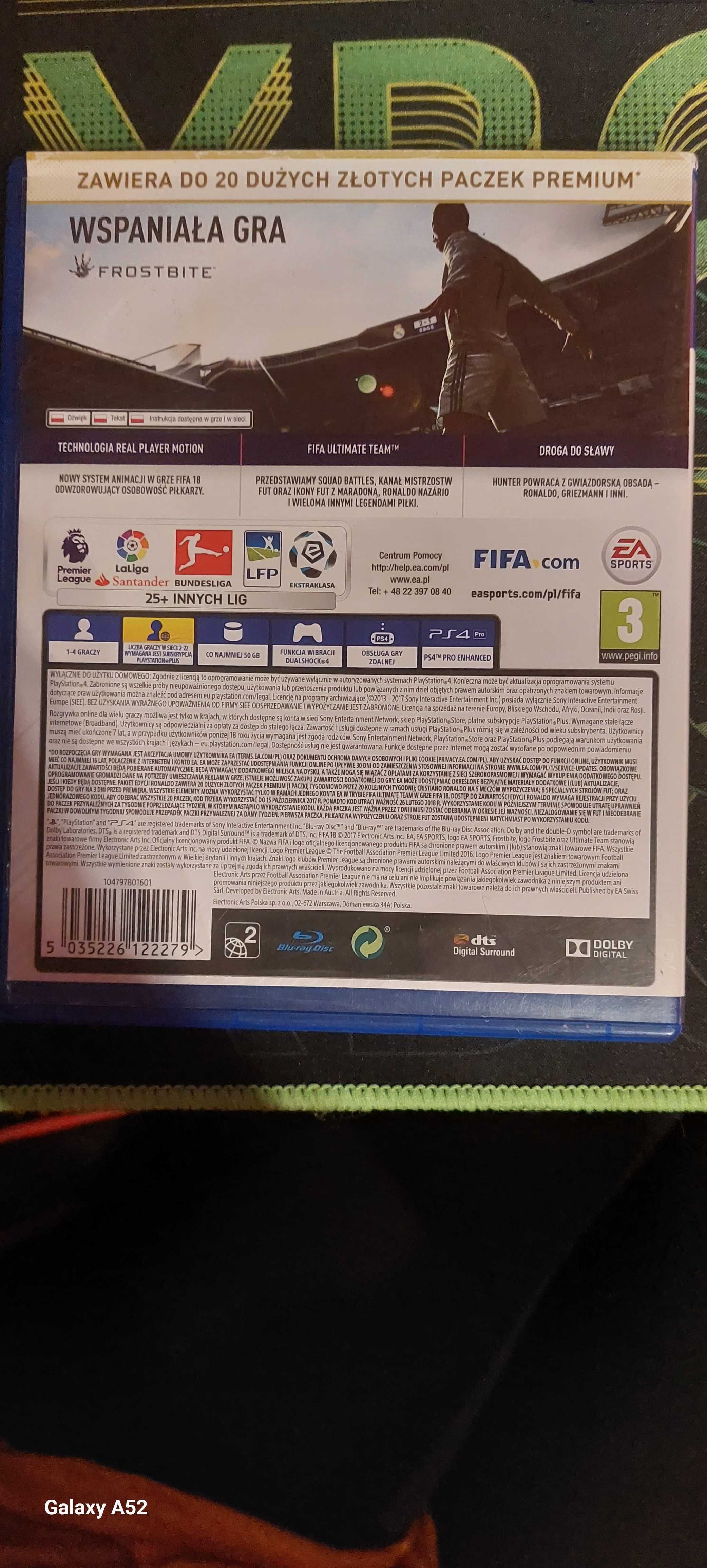 Gra PS4 Fifa 18 edycja Ronaldo