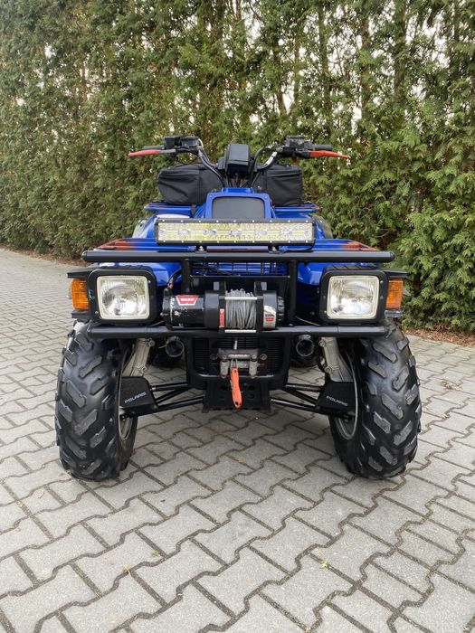 Polaris Magnum 425 4x4*WARN*homologacja L7e*LED*kufer grizzly trx can