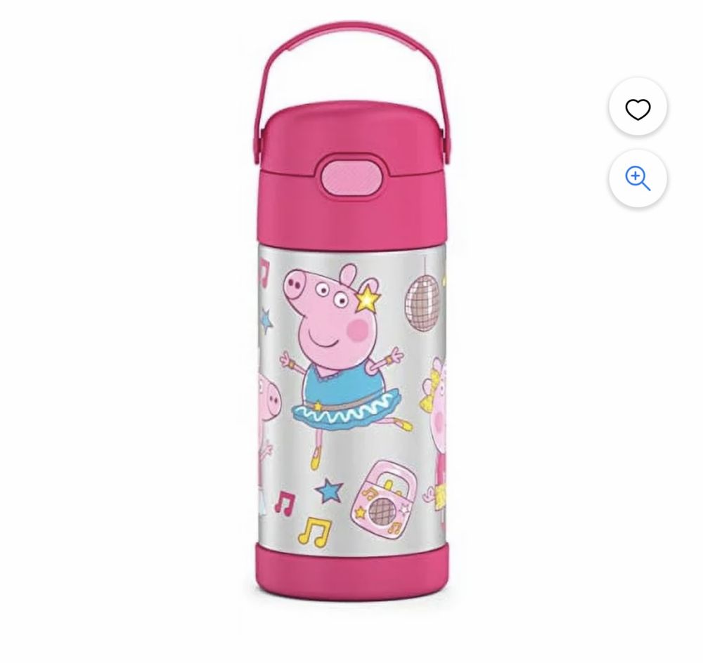 Дитячий термос з трубочкою 355мл, peppa pig Thermos "FUNTAINER"