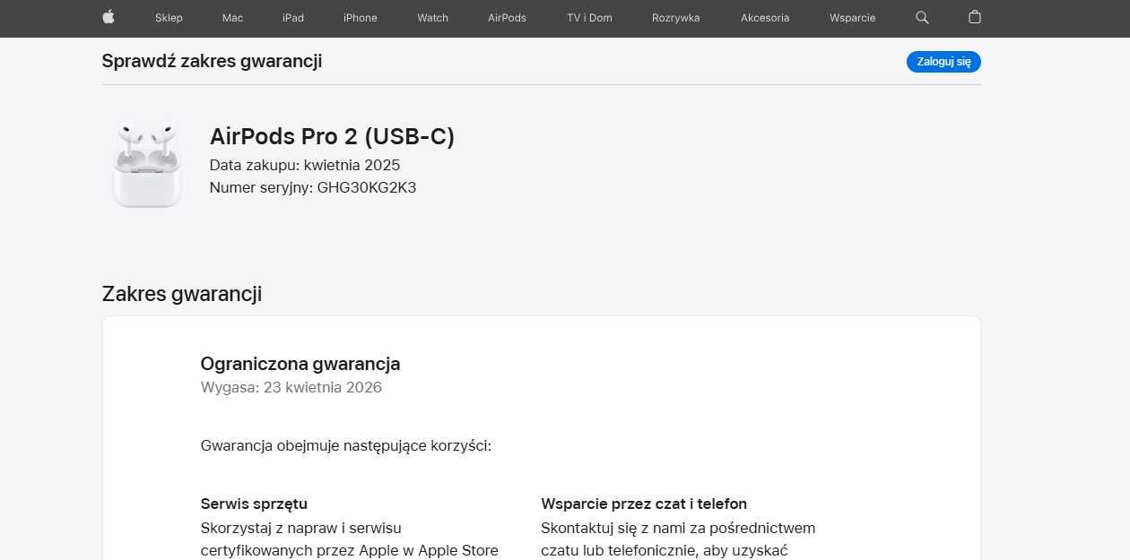 AirPods Pro 2 USB-C oryginalne nowe z gwarancją i potwierdzeniem