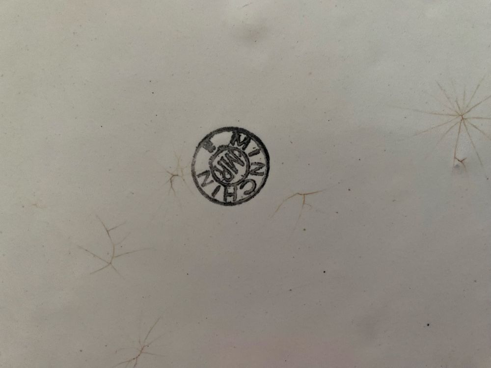 Bandeja esmalte com escudo das Quinas