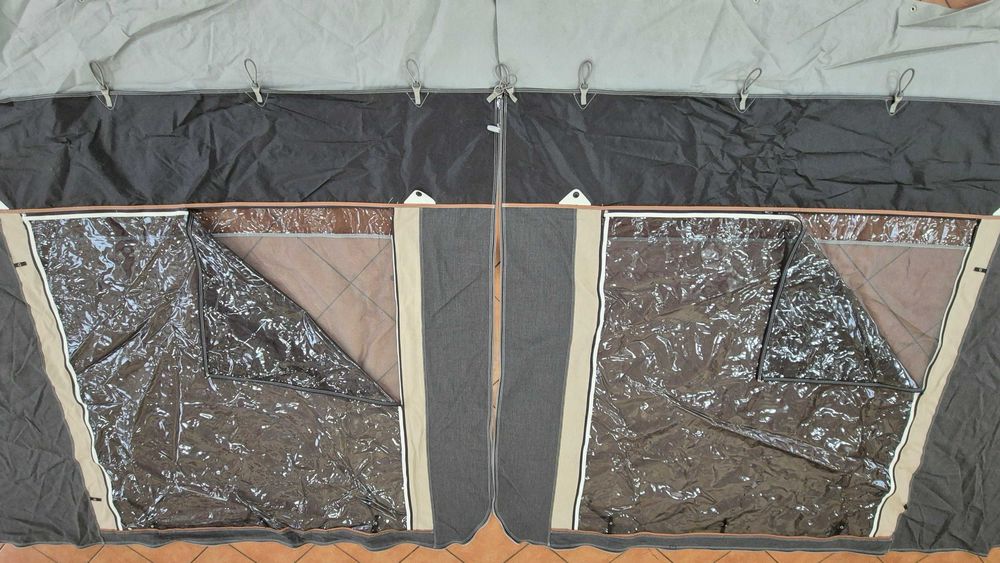 Przedsionek Isabella do kempingu przyczepa namiot 835cm-865cm Jak Nowy