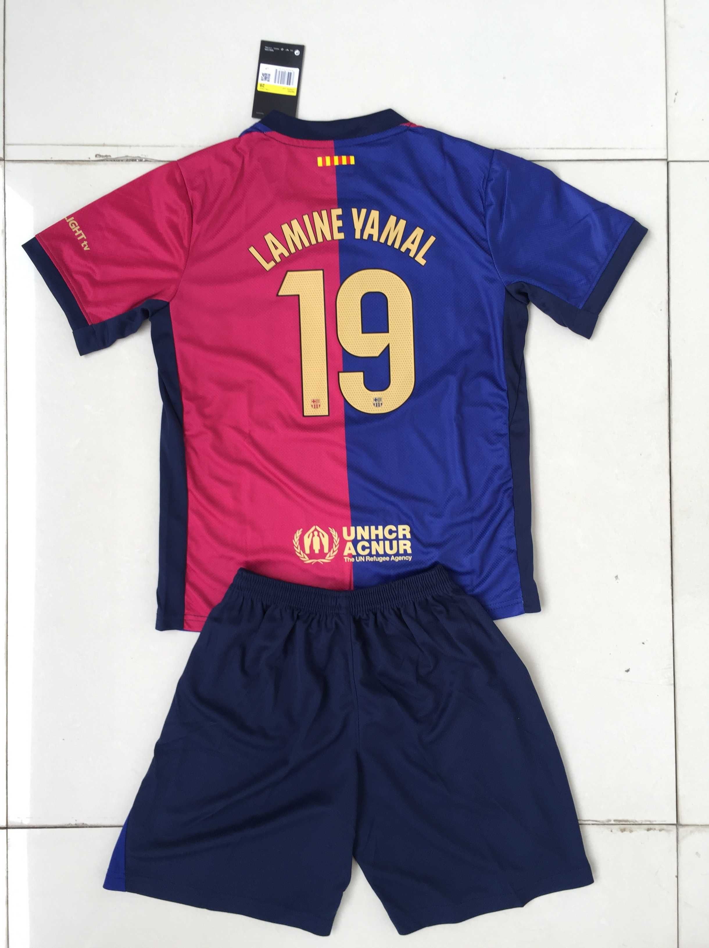Barcelona Koszulka dziecięca #19 Yamal FC domowa 22-28
