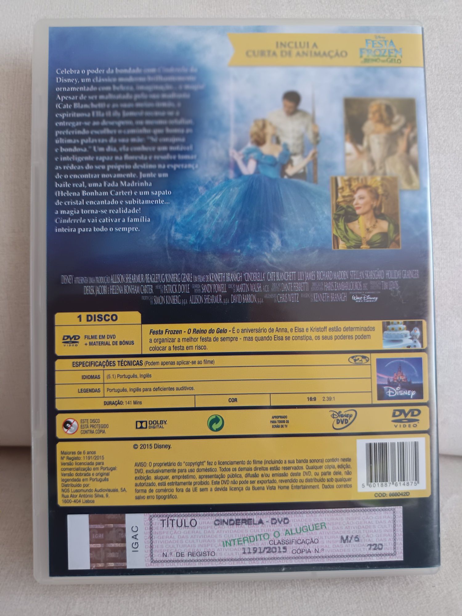 DVD Disney Cinderela