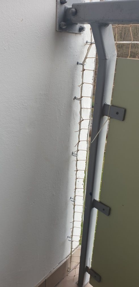 Siatka na balkon 6x2,7 dla kota haczyki