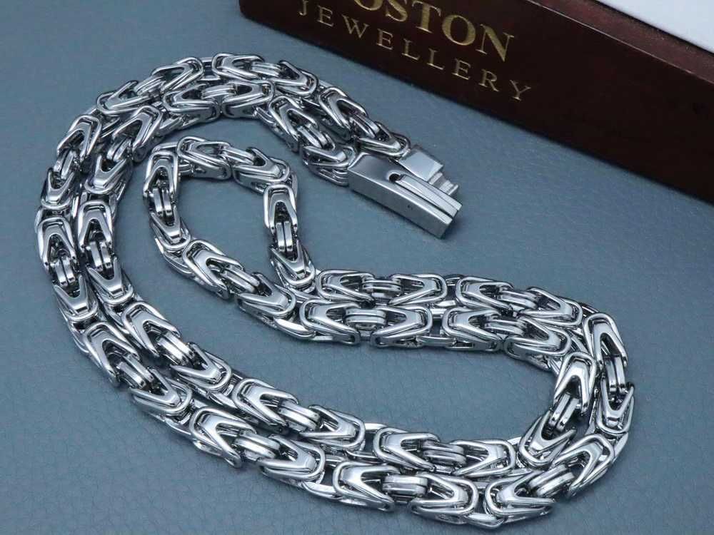 Srebrny Łańcuszek Na Szyję SPLOT KRÓLEWSKI PREMIUM Boston Jewellery