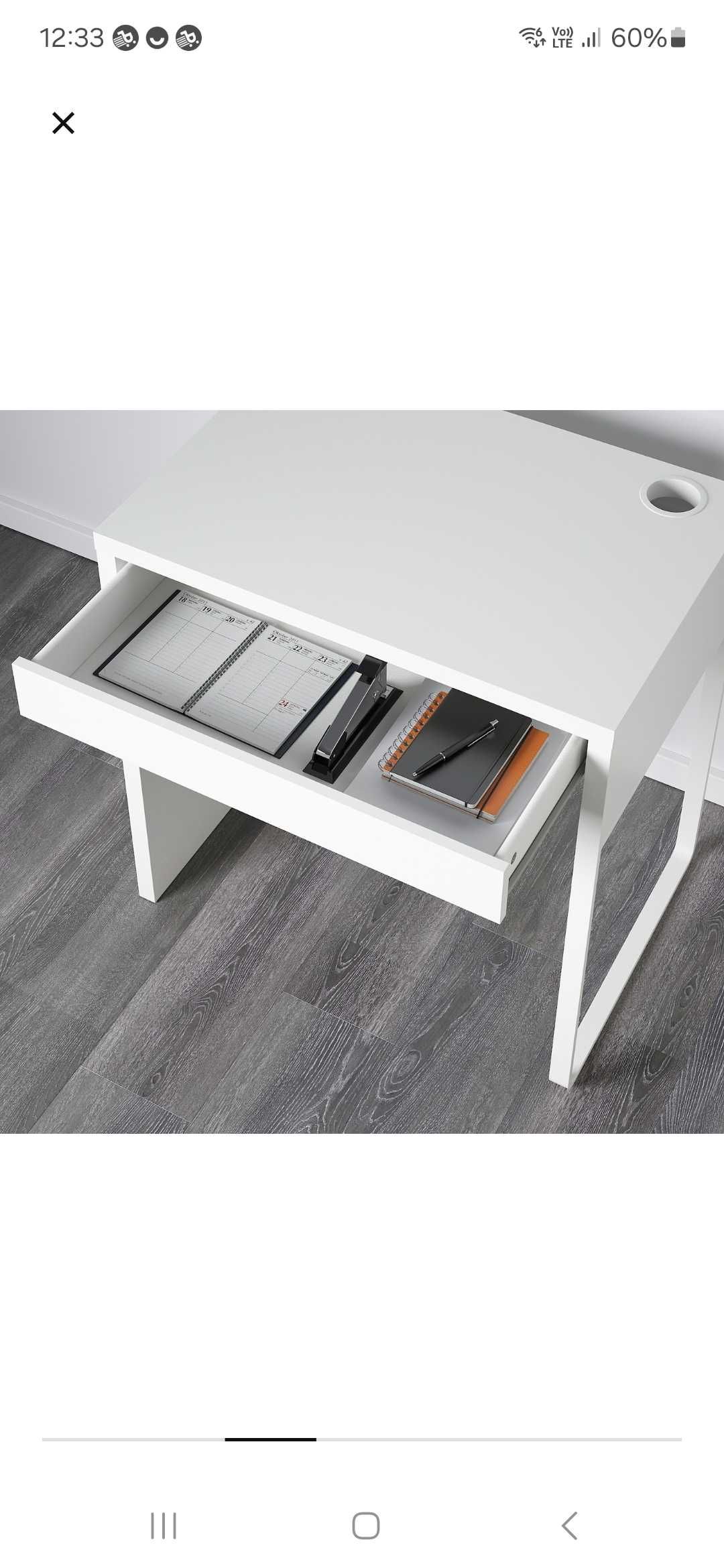 Biurko białe Ikea