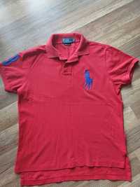 Ralph Lauren koszulka polo S czerwona męska bawełna