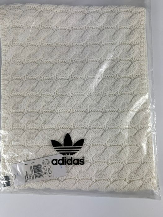 Nowy komin unisex ADIDAS biały uniwersalny