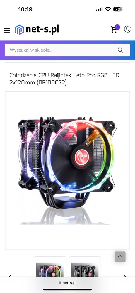 Chlodzenie CPU Raijintek LETO PRO RGB LED