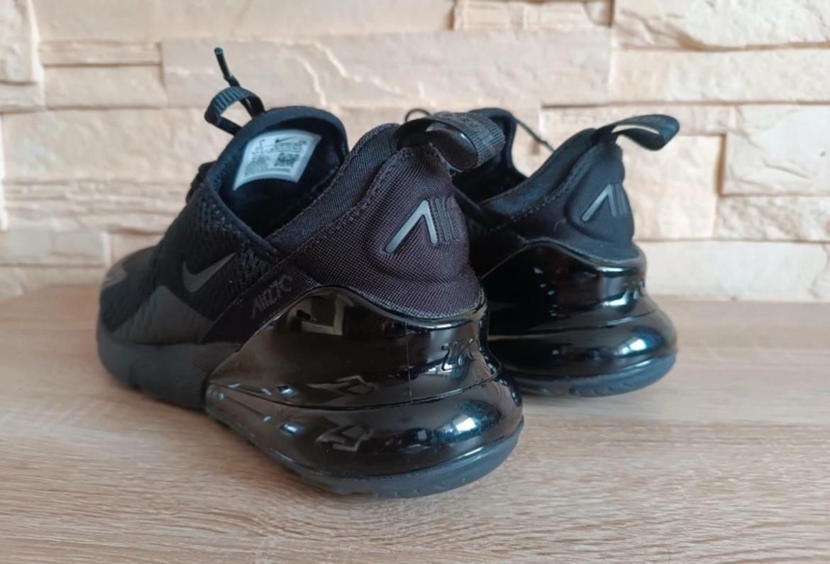 cale czarne buty meskie sportowe nike air max 270 all black sneakers