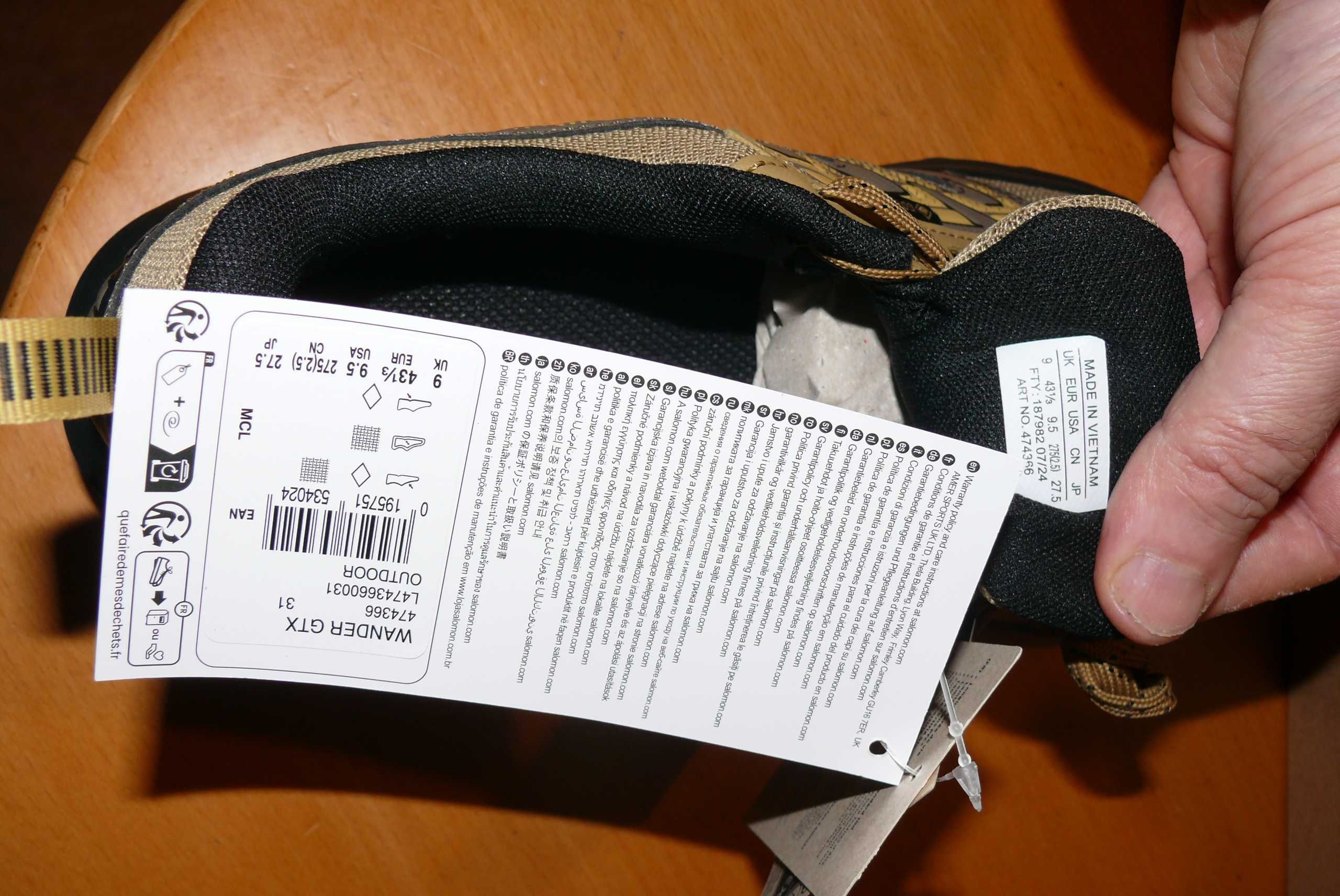 Buty trekkingowe SALOMON WANDER GTX Gore-Tex 43 1/3 EU 27,5 CM