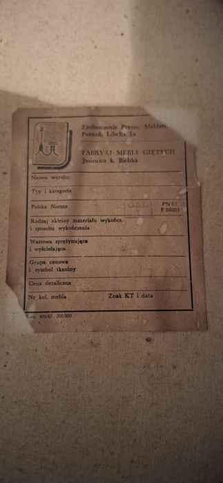 PROMOCJA!!! Antyczne krzesło PRL