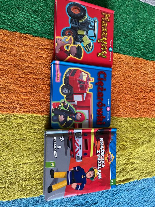 Sprzedam zestaw 3 książeczek z puzzlami dla dzieci. STAN BDB.