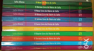 Livros "O Diário de Sofia" (do 1º ao 5º livro + livro de Natal)