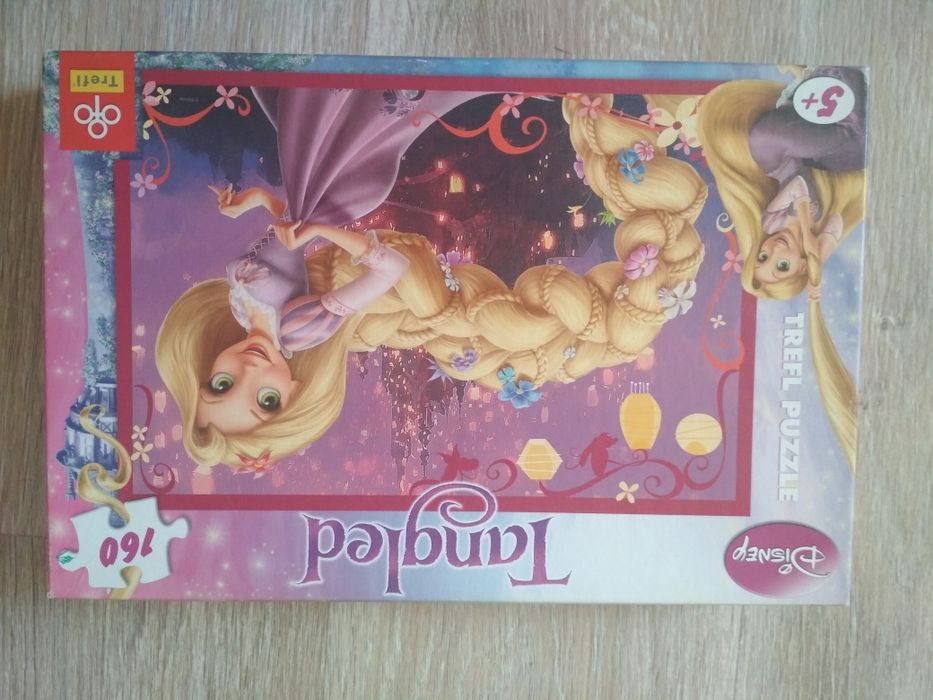 Пазлы Русалочка,Дюймовочка, Винни Пух, Рапунцель, кот, корабль