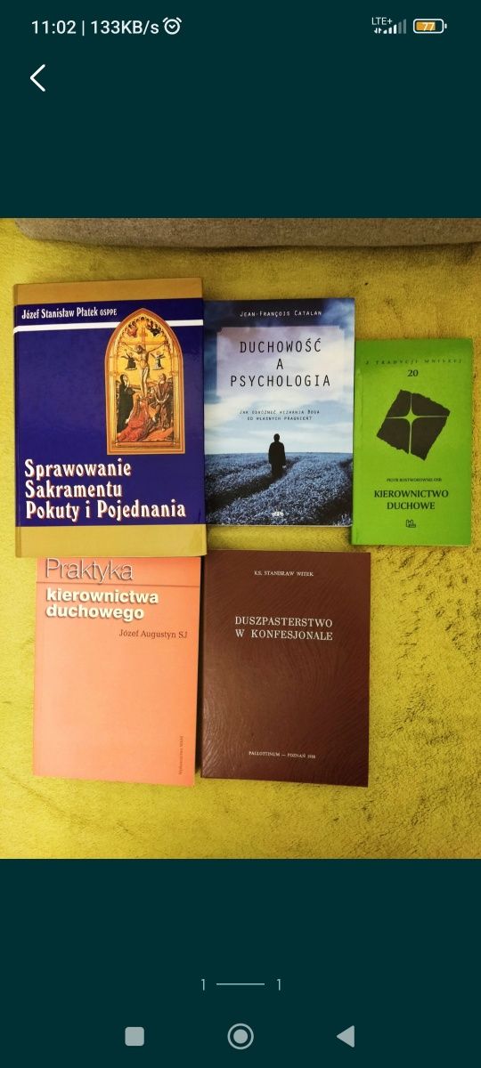 Kierownictwo duchowe spowiedź kolekcja