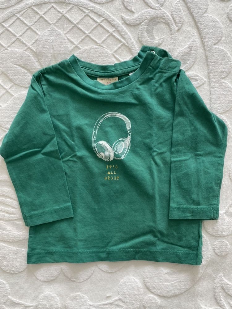 T-shirts 9 meses, ZARA , DPAM, manga comprida, menino