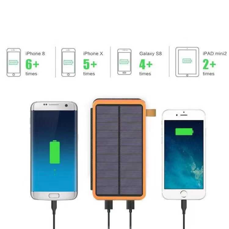 Power Bank Solar 20.000mAh| 4 Painéis + Lanterna | CE | 30€